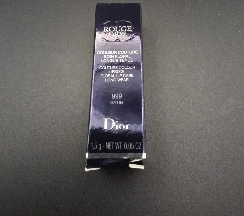 Dior Rouge Lipstick 999 Satin Vibrant Red